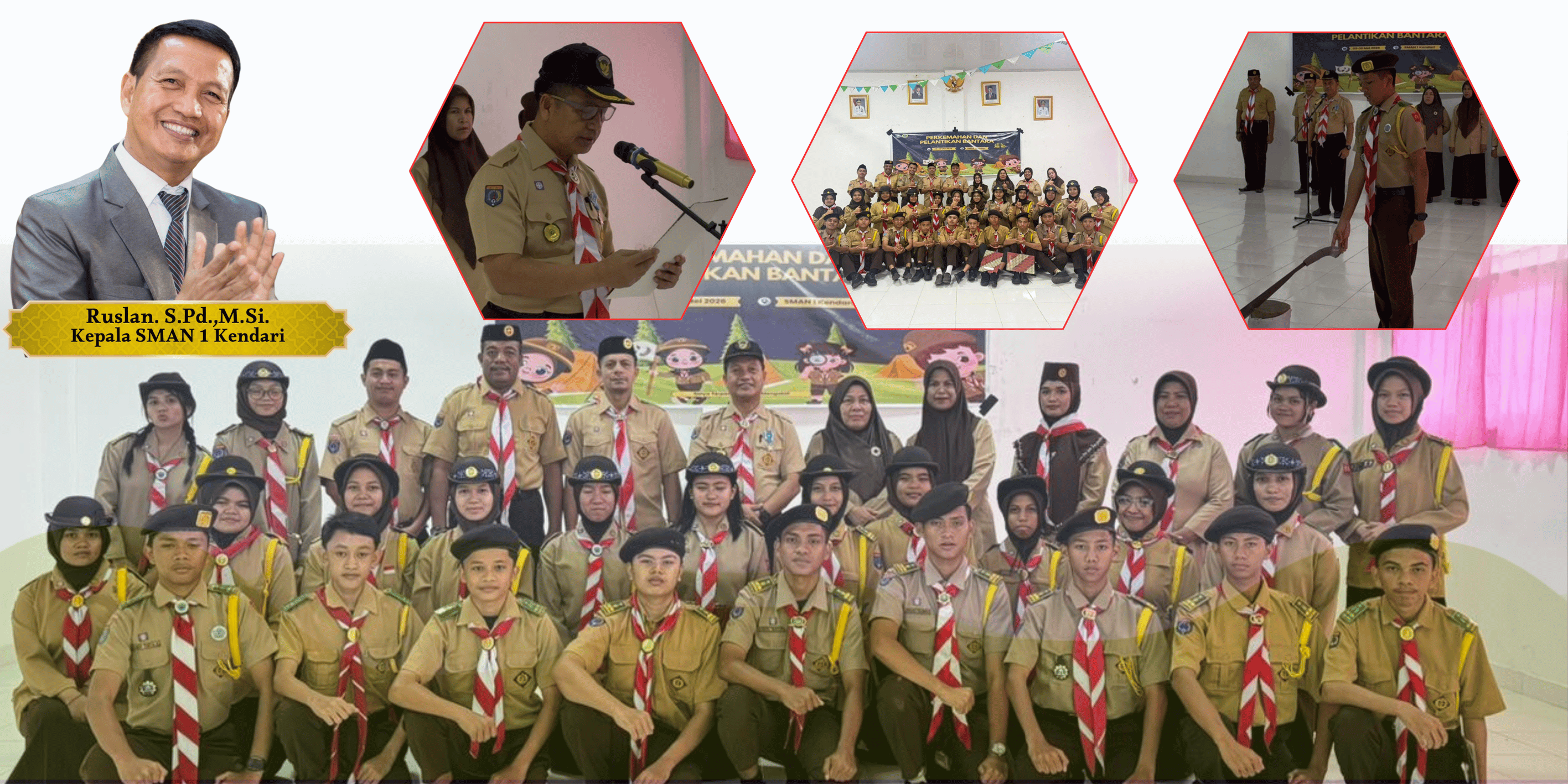 Tumbuhkan Karakter dan Disiplin, SMAN 1 Kendari Gelar Perkemahan dan Pelantikan Bantara