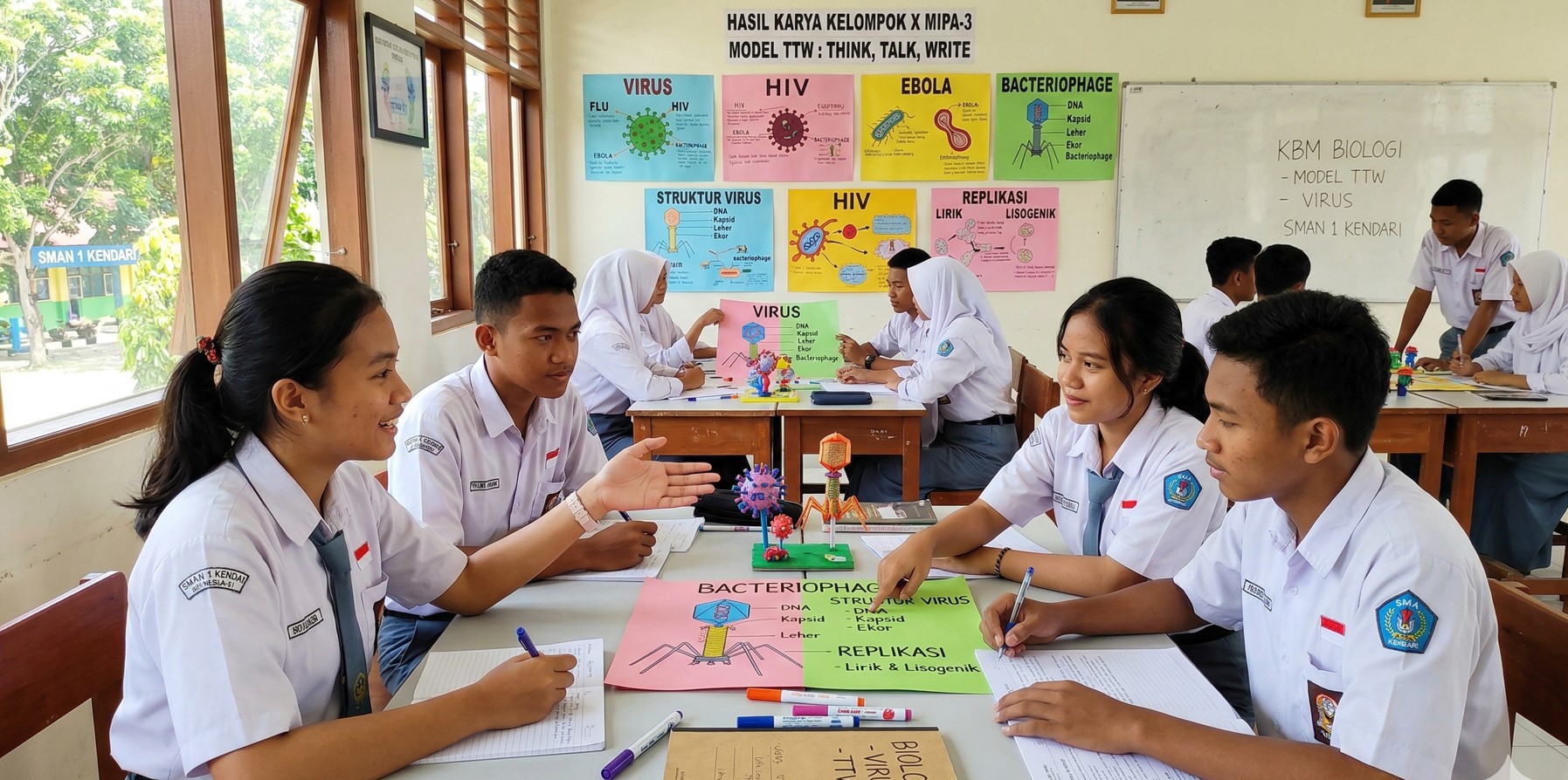 Inovasi Pembelajaran Biologi: Model "Think, Talk, and Write" Sukses Dongkrak Keaktifan Siswa SMAN 1 Kendari